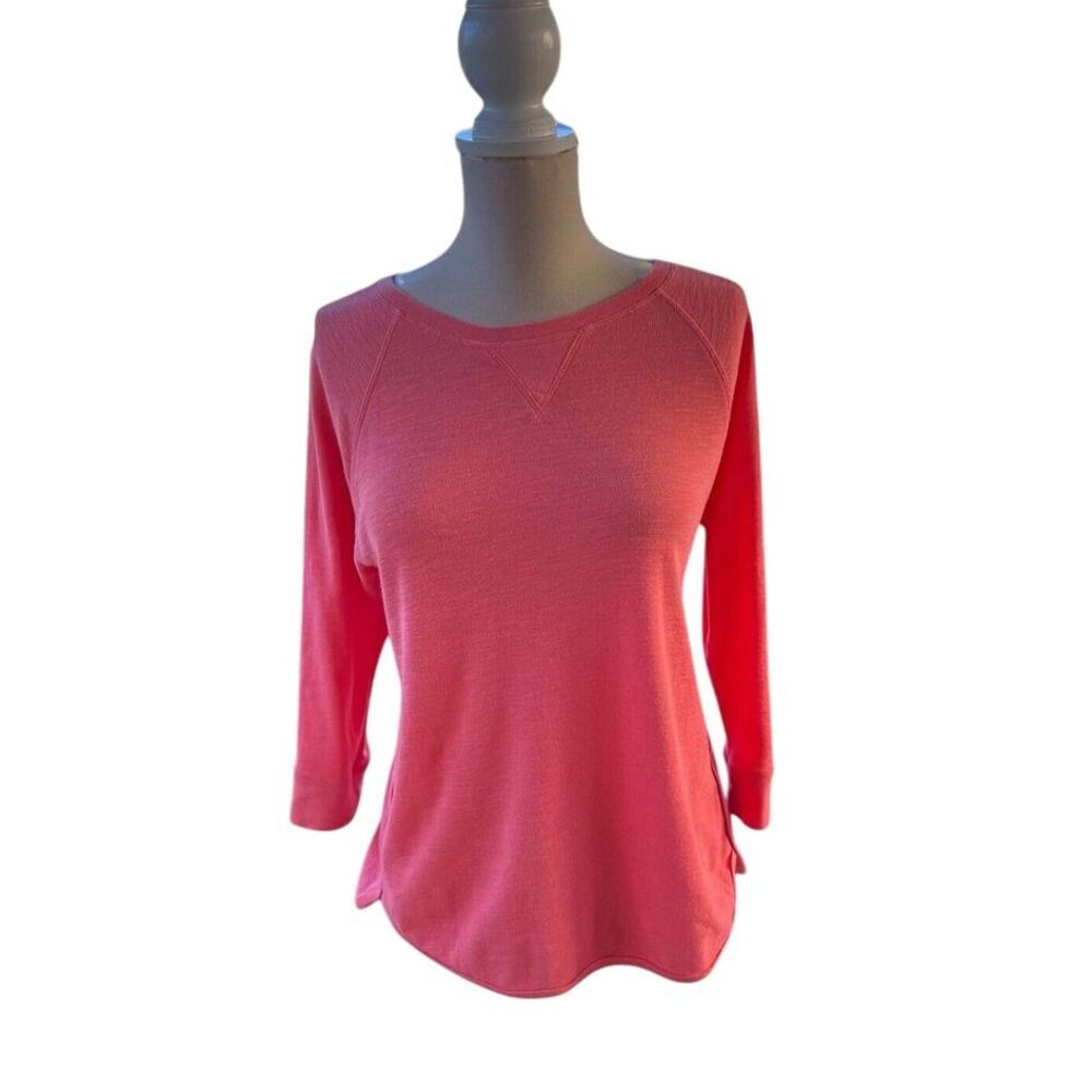 Calvin Klein Performance 3/4 Sleeve Pullover Cotton blend‎ Top Size Medium EUC
